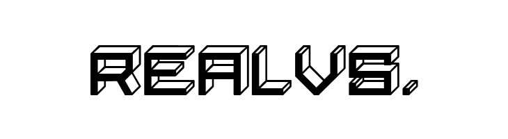 Blocky Letters Inverted Regular  Free Fonts Download