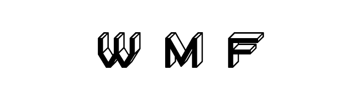Blocky Letters Inverted Regular  Free Fonts Download