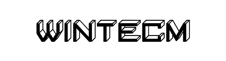 Blocky Letters Inverted Regular  Free Fonts Download