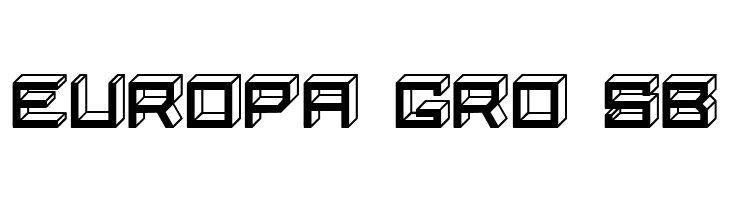 Blocky Letters Inverted Regular  Free Fonts Download