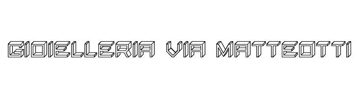 Blocky Letters Hollow Regular  Free Fonts Download