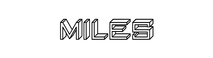 Blocky Letters Hollow Regular  Free Fonts Download