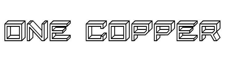 Blocky Letters Hollow Regular  Free Fonts Download