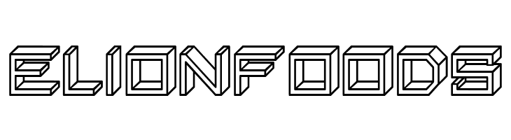 Blocky Letters Hollow Regular  Free Fonts Download