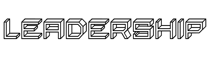 Blocky Letters Hollow Regular  Free Fonts Download