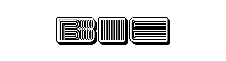 Turkish 3D Inverted Regular  Free Fonts Download