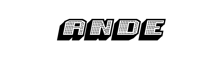 Magia 3D Hollow-Neon Italic  Free Fonts Download