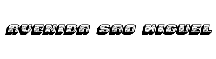 Magia 3D Hollow-Neon Italic  Free Fonts Download