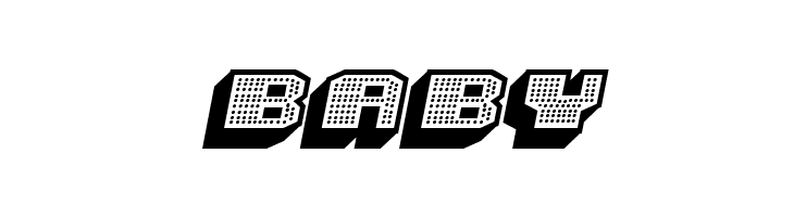 Magia 3D Hollow-Neon Italic  Free Fonts Download