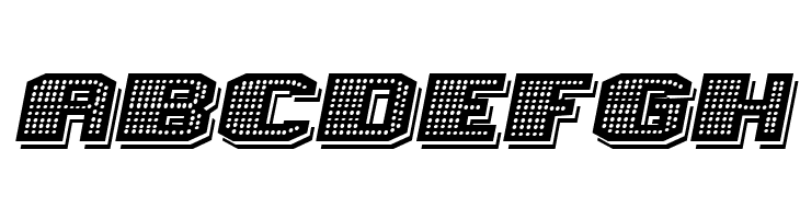 Magia Shadow Neon Italic  Free Fonts Download