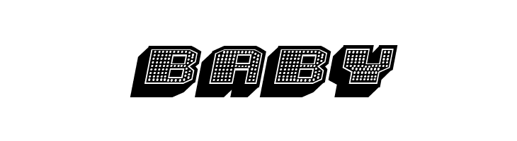 Magia 3D Neon Italic  Free Fonts Download