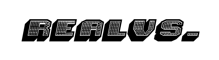 Magia 3D Neon Italic  Free Fonts Download