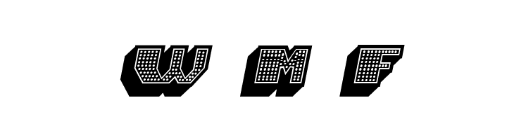 Magia 3D Neon Italic  Free Fonts Download