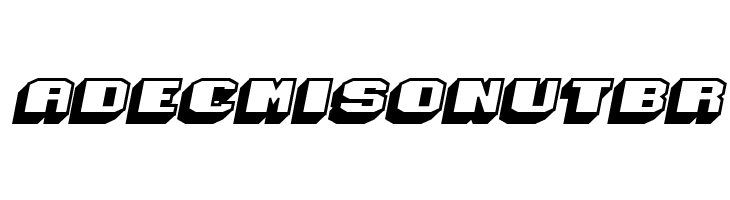 Magia 3D Hollow Italic  Free Fonts Download