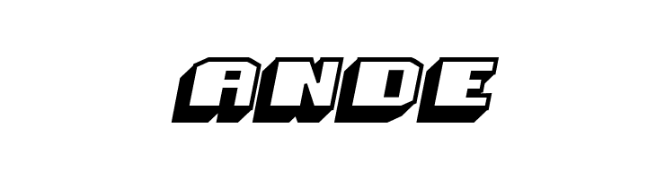 Magia 3D Hollow Italic  Free Fonts Download