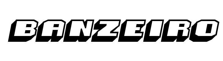 Magia 3D Hollow Italic  Free Fonts Download