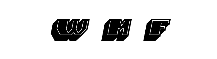 Magia 3D Italic  Free Fonts Download