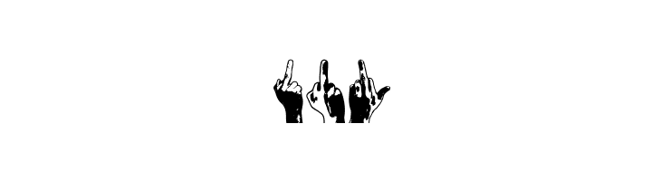 Middle Finger Regular  Free Fonts Download