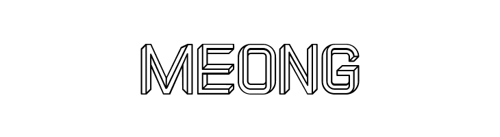 Illusion Hollow Condensed Regular  Free Fonts Download