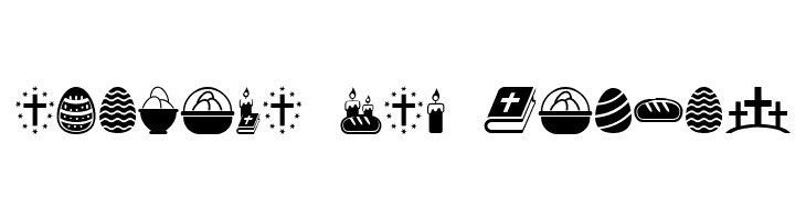 Easter Icons Regular  Free Fonts Download