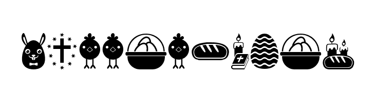 Easter Icons Regular  Free Fonts Download