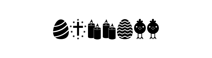 Easter Icons Regular  Free Fonts Download