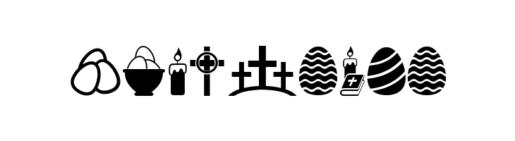 Easter Icons Regular  Free Fonts Download