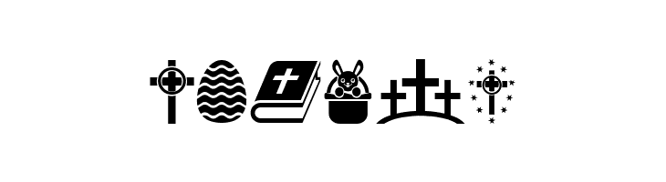 Easter Icons Regular  Free Fonts Download