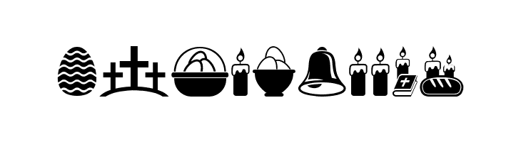 Easter Icons Regular  Free Fonts Download