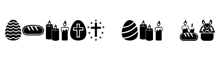 Easter Icons Regular  Free Fonts Download