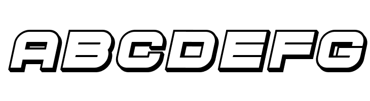 Cyber Princess 3D Italic  Free Fonts Download