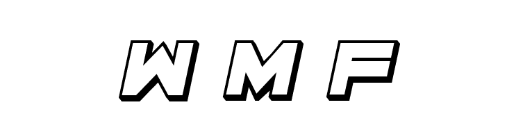 Cyber Princess 3D Italic  Free Fonts Download