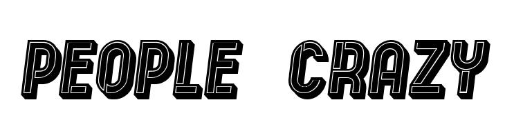 Indirect Implication 3D Filled Italic  Free Fonts Download