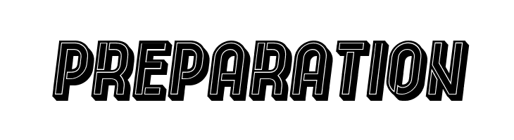 Indirect Implication 3D Filled Italic  Free Fonts Download