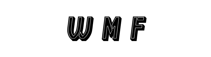 Indirect Implication 3D Filled Italic  Free Fonts Download