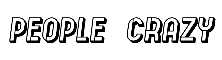 Indirect Implication 3D Italic  Free Fonts Download