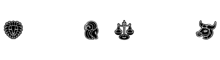 Zodiac Signs Regular  Free Fonts Download
