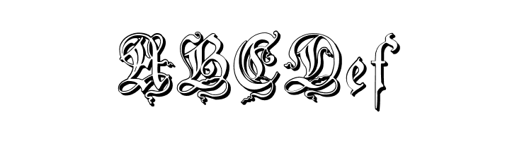 ZendaEmbossed  Free Fonts Download