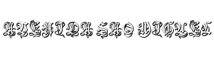 ZendaEmbossed  Free Fonts Download