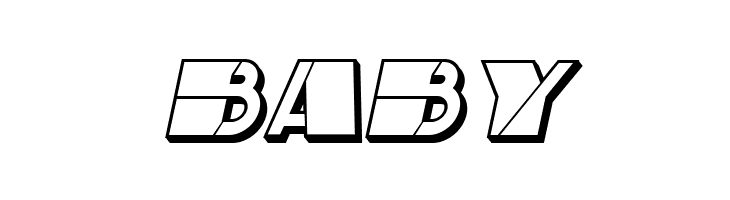 Mafia Hollow Italic  Free Fonts Download