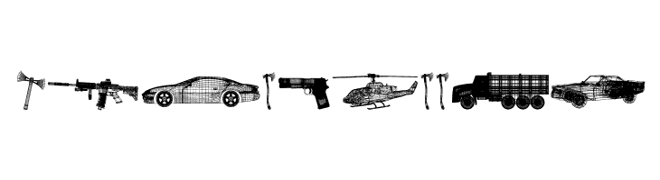 War Items Regular  Free Fonts Download