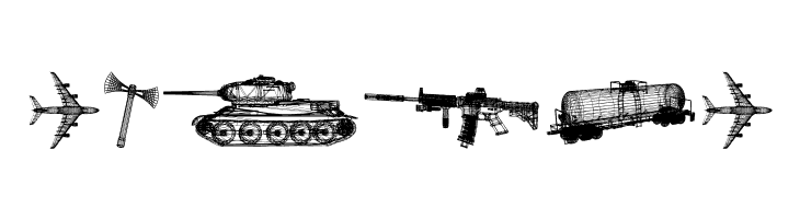 War Items Regular  Free Fonts Download