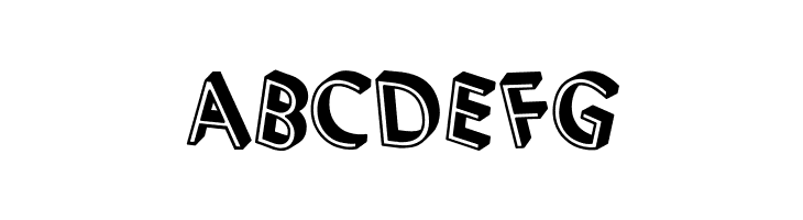3D Letters Shadow Regular  Free Fonts Download