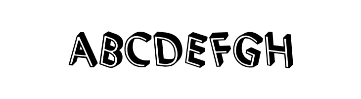 3D Letters Shadow Regular  Free Fonts Download