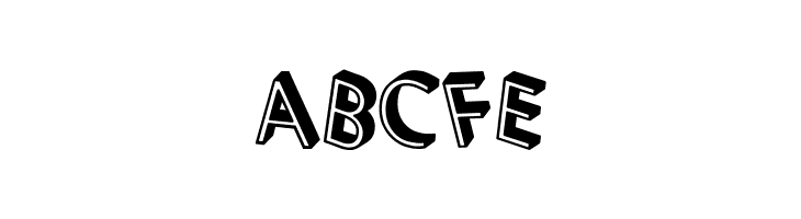 3D Letters Shadow Regular  Free Fonts Download