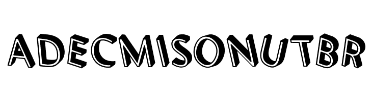 3D Letters Shadow Regular  Free Fonts Download