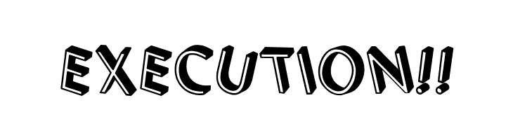 3D Letters Shadow Regular  Free Fonts Download