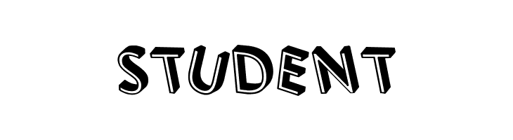 3D Letters Shadow Regular  Free Fonts Download