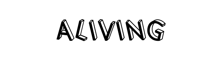 3D Letters Shadow Inverted Regular  Free Fonts Download