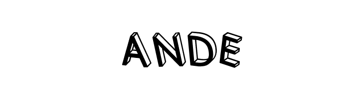 3D Letters Shadow Inverted Regular  Free Fonts Download